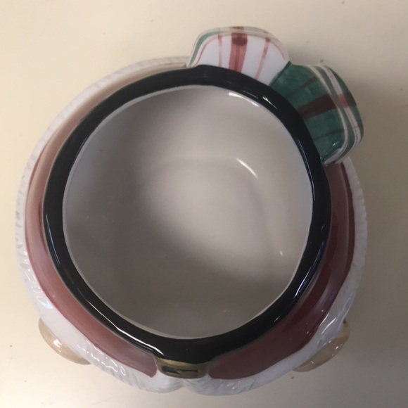 Fitz & Floyd Plaid Santa Candy Jar - Picture 6 of 11